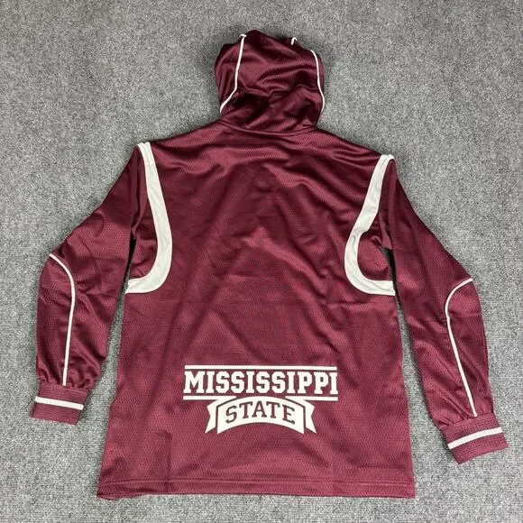 Adidas Mississippi State Bulldogs Hoodie Mesh Mens Size S Football Basketball‎